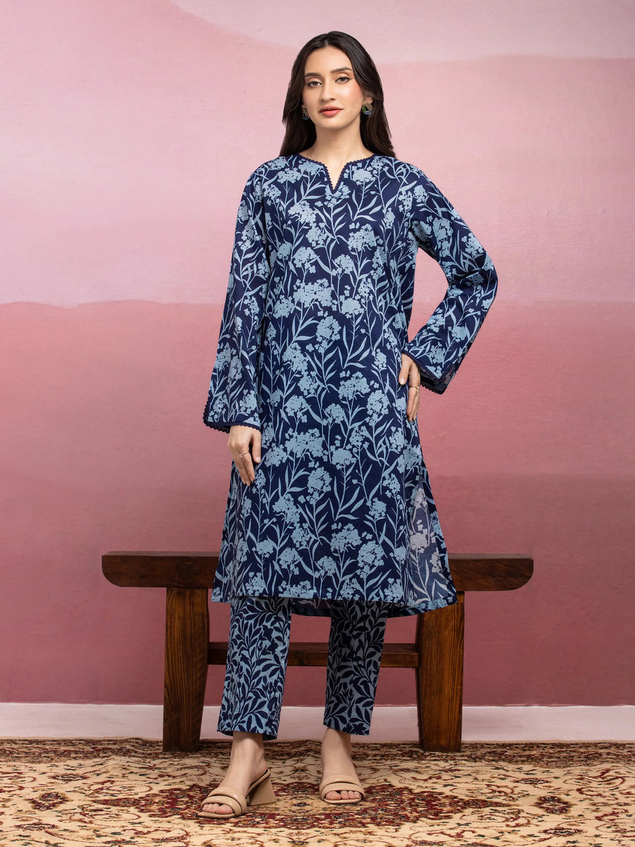 edenrobe Allure Lawn Unstitched Printed 2Pc Suit EWU5A1-35423ST