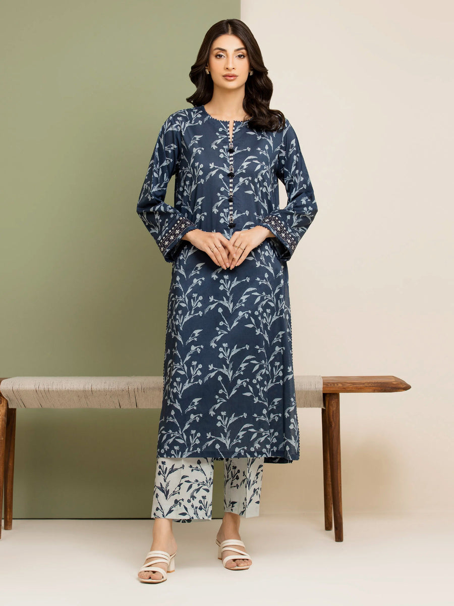 edenrobe Allure Lawn Unstitched Printed 2Pc Suit EWU5A1-35425ST