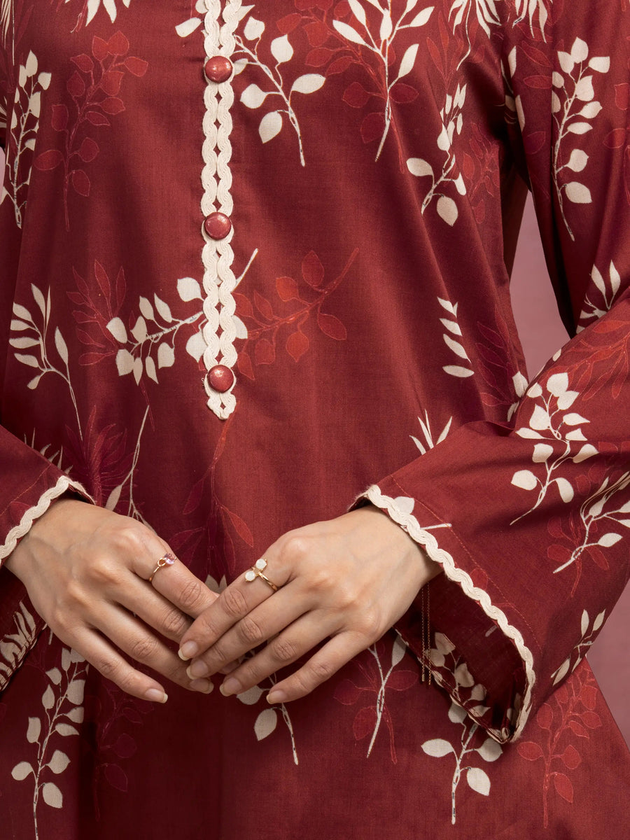edenrobe Allure Lawn Unstitched Printed 2Pc Suit EWU5A1-35429ST
