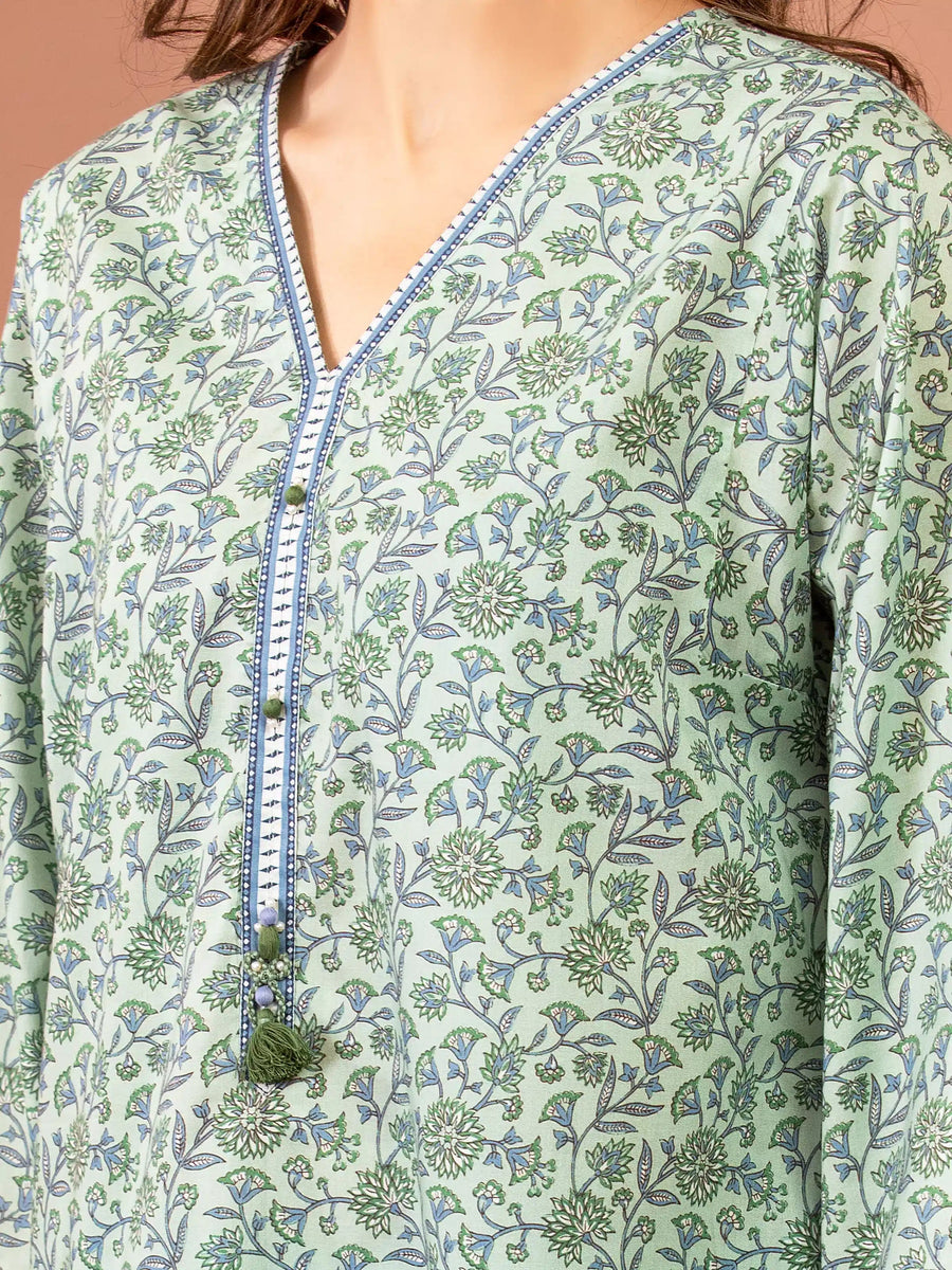 edenrobe Allure Lawn Unstitched Printed 2Pc Suit EWU5A1-35432ST