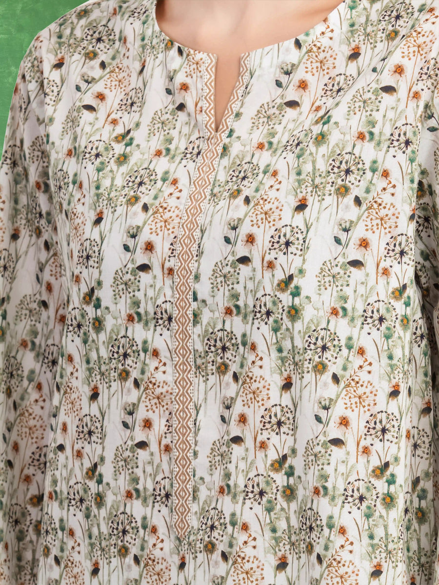 edenrobe Allure Lawn Unstitched Printed 2Pc Suit EWU5A1-35433ST