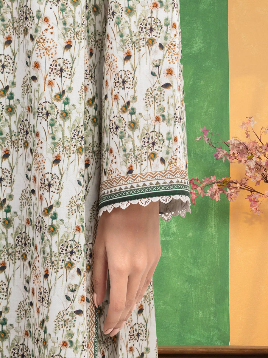edenrobe Allure Lawn Unstitched Printed 2Pc Suit EWU5A1-35433ST
