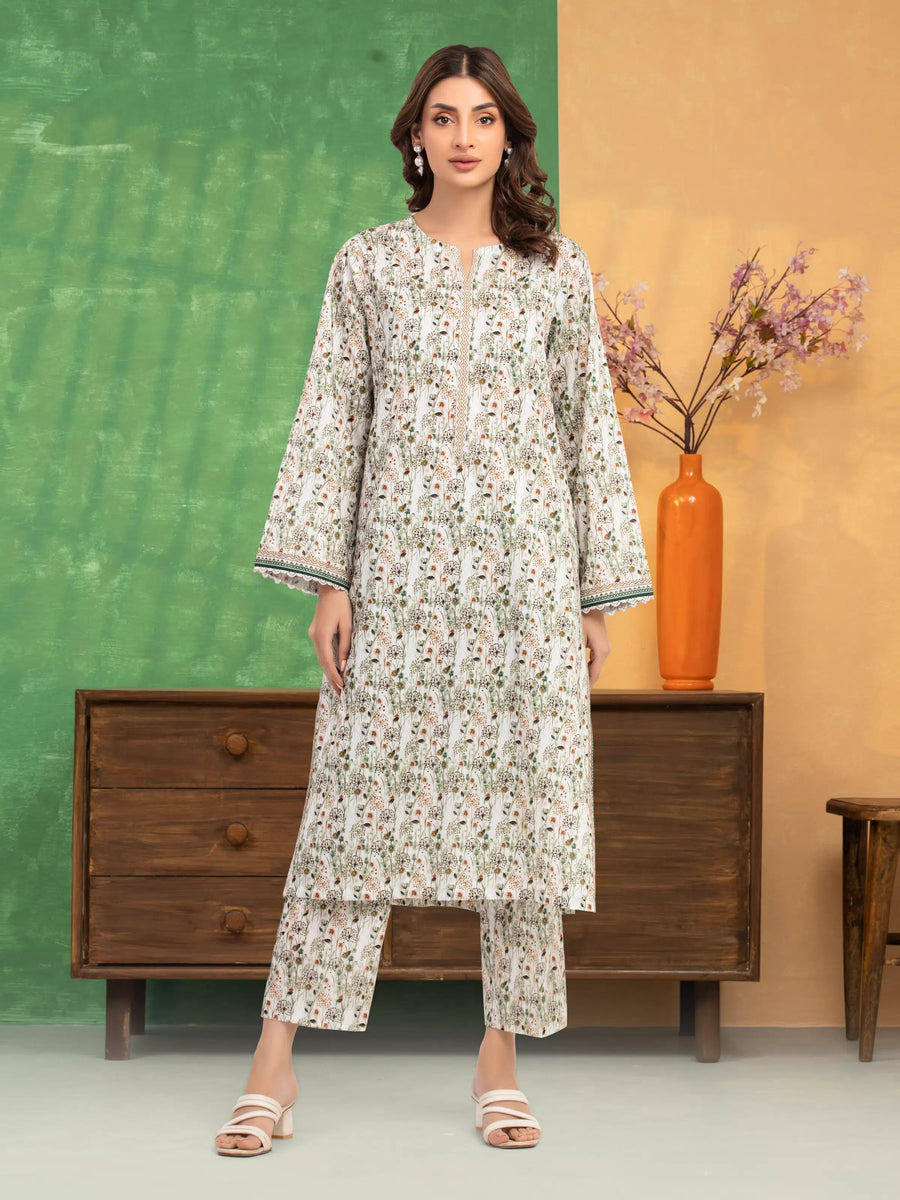 edenrobe Allure Lawn Unstitched Printed 2Pc Suit EWU5A1-35433ST