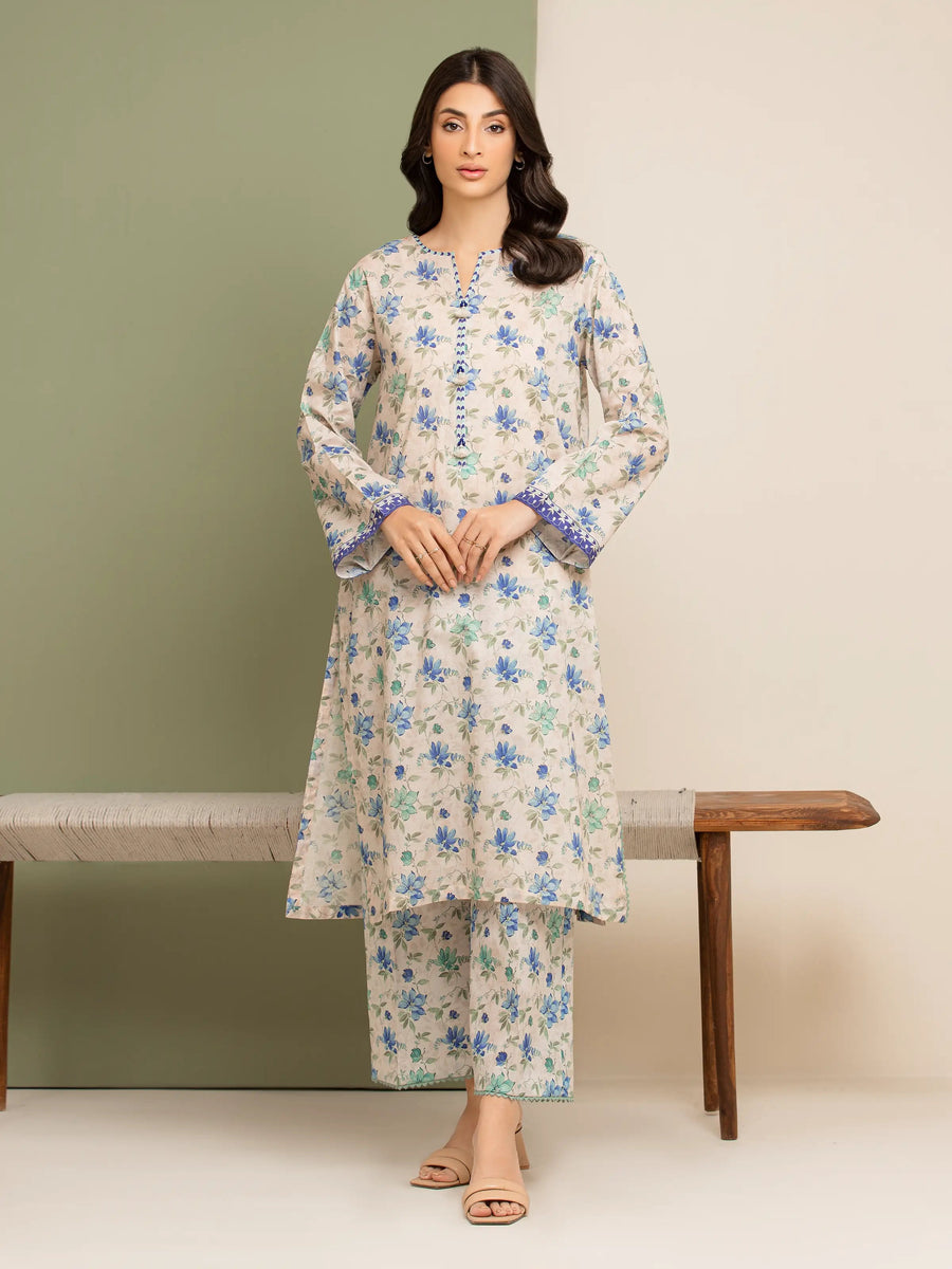 edenrobe Allure Lawn Unstitched Printed 2Pc Suit EWU5A1-35601ST