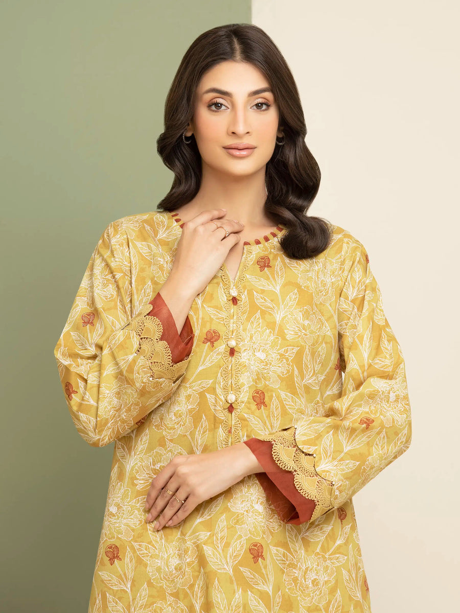 edenrobe Allure Lawn Unstitched Printed 2Pc Suit EWU5A1-35607ST