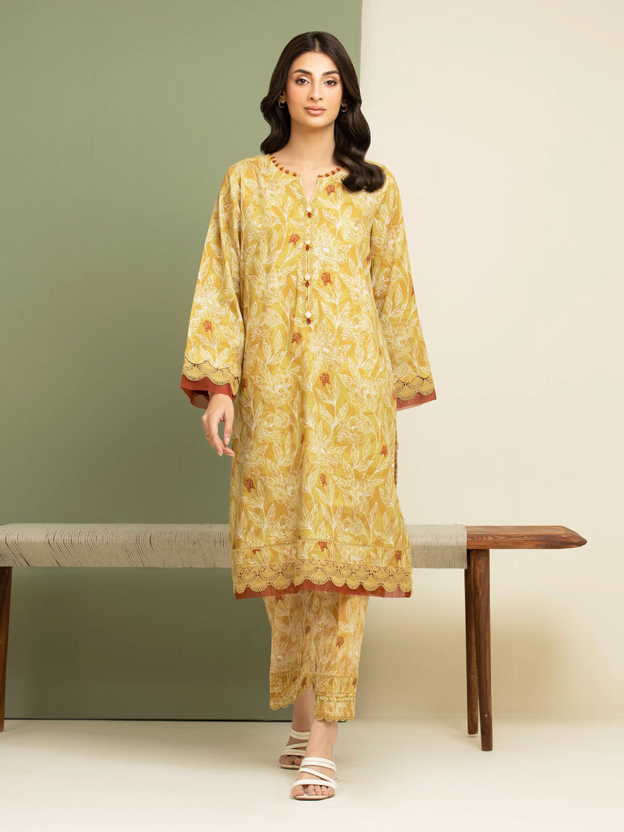 edenrobe Allure Lawn Unstitched Printed 2Pc Suit EWU5A1-35607ST