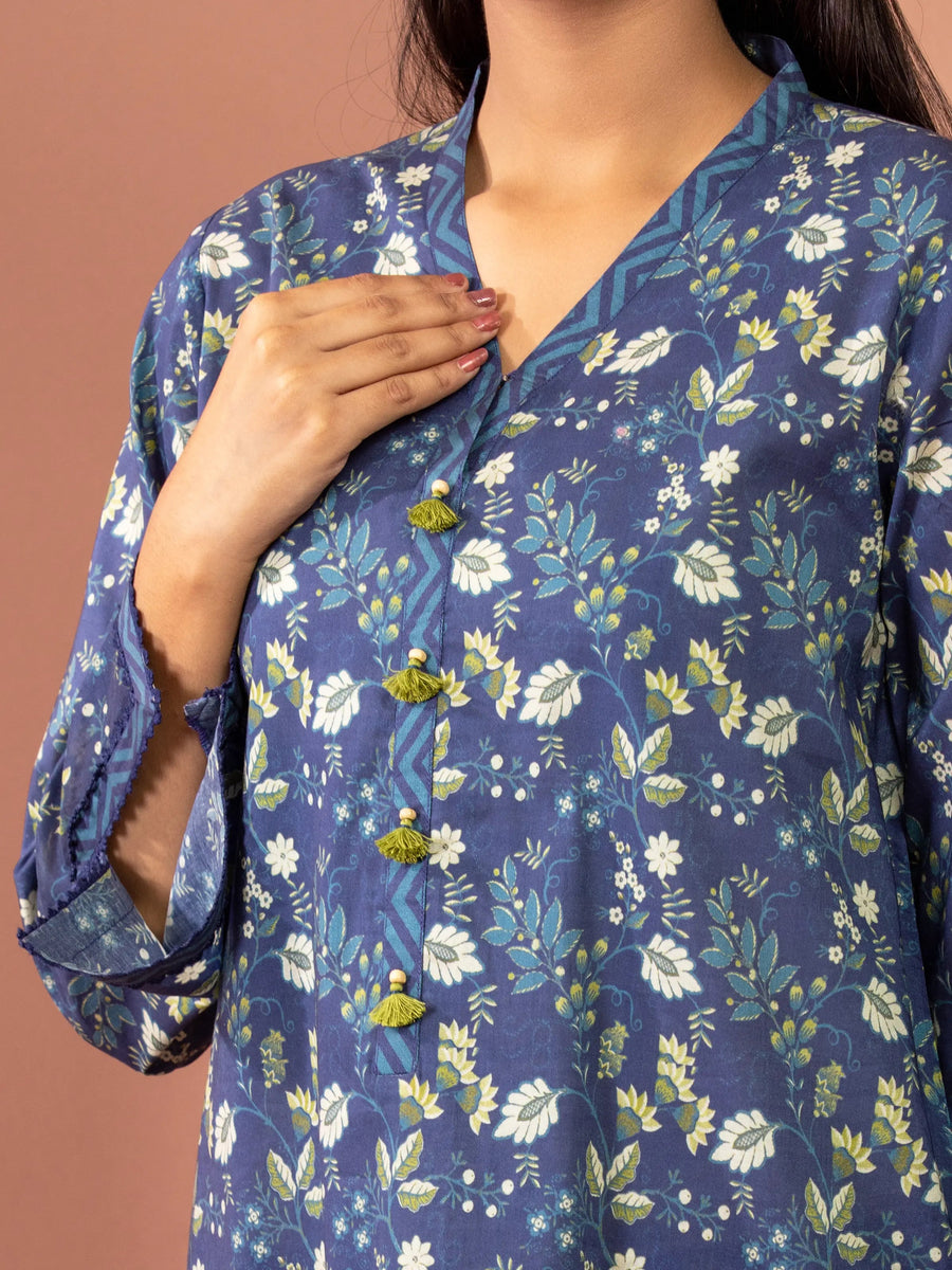 edenrobe Allure Lawn Unstitched Printed 3Pc Suit EWU5A1-35614