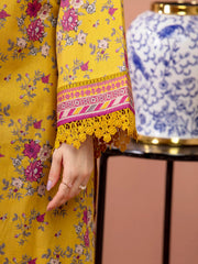 edenrobe Allure Lawn Unstitched Printed 3Pc Suit EWU5A1-35618