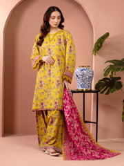 edenrobe Allure Lawn Unstitched Printed 3Pc Suit EWU5A1-35618