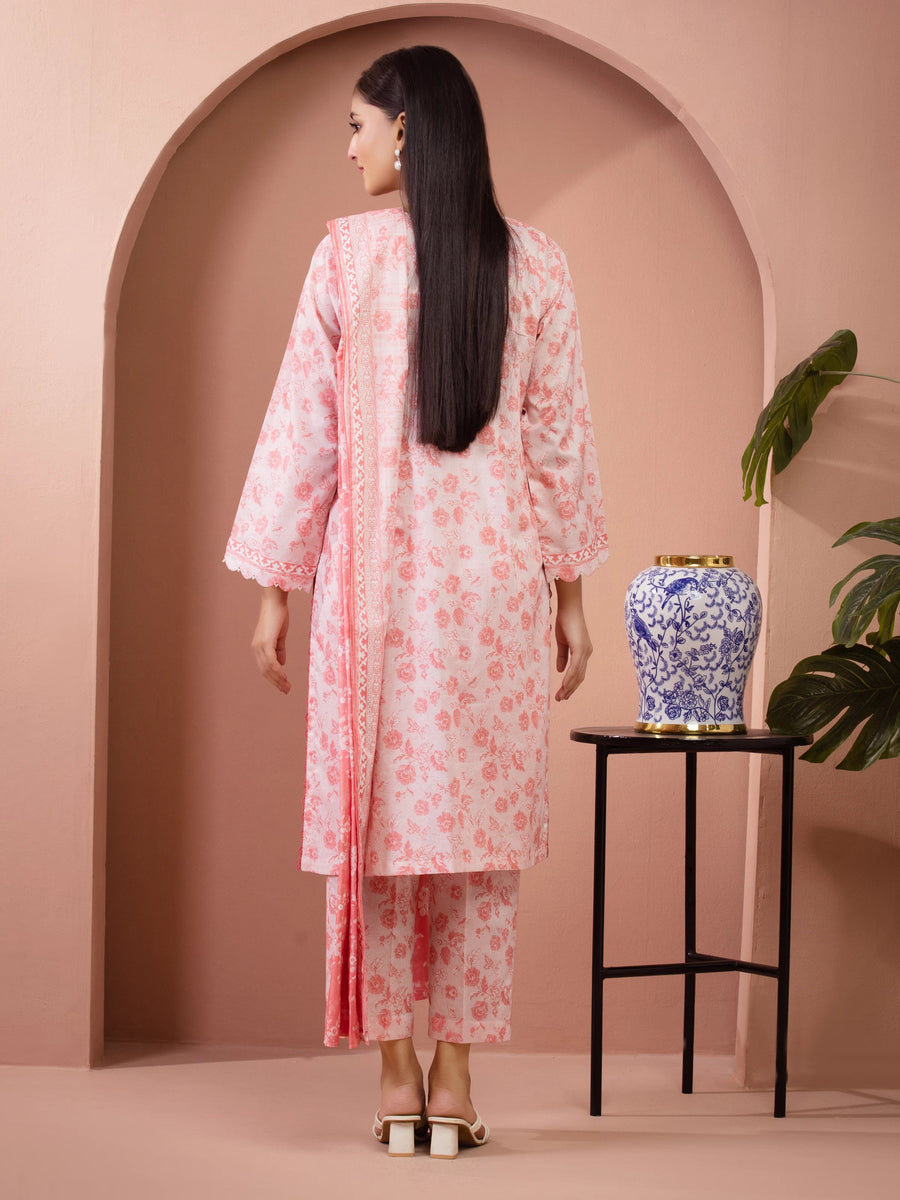 edenrobe Allure Lawn Unstitched Printed 3Pc Suit EWU5A1-35625