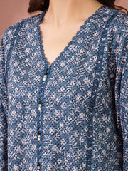 edenrobe Allure Lawn Unstitched Printed 3Pc Suit EWU5A1-35635