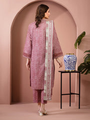 edenrobe Allure Lawn Unstitched Printed 3Pc Suit EWU5A1-35637