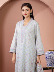 edenrobe Allure Lawn Unstitched Printed 3Pc Suit EWU5A1-35643