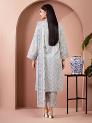 edenrobe Allure Lawn Unstitched Printed 3Pc Suit EWU5A1-35643