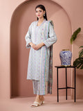 edenrobe Allure Lawn Unstitched Printed 3Pc Suit EWU5A1-35643