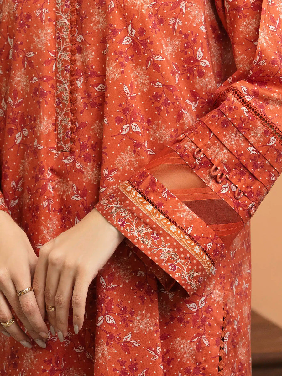 edenrobe Allure Lawn Unstitched Printed 3Pc Suit EWU5A1-35646