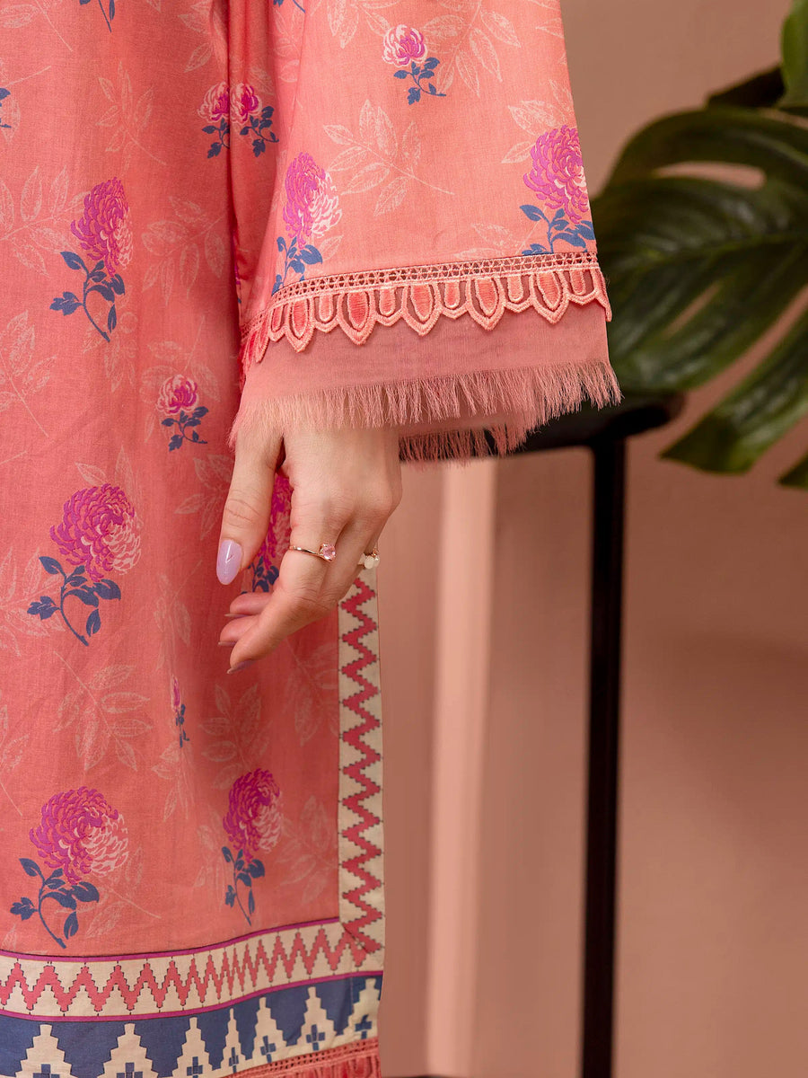 edenrobe Allure Lawn Unstitched Printed 3Pc Suit EWU5A1-35664