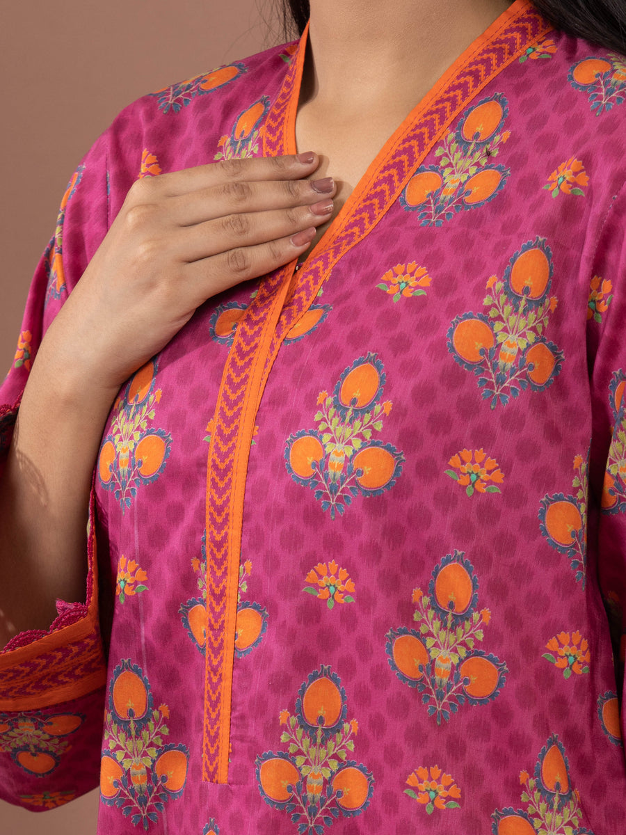 edenrobe Allure Lawn Unstitched Printed 3Pc Suit EWU5A1-35665