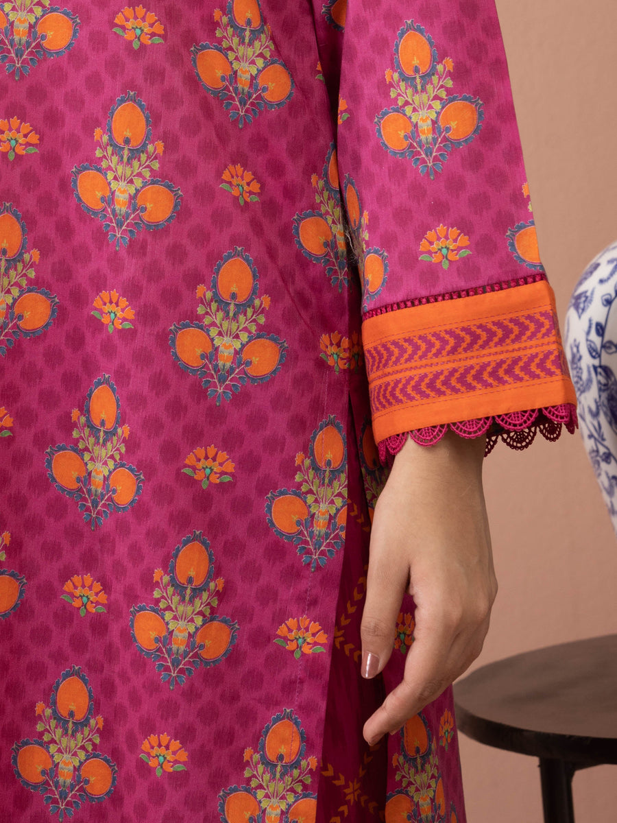 edenrobe Allure Lawn Unstitched Printed 3Pc Suit EWU5A1-35665