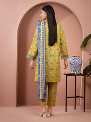 edenrobe Allure Lawn Unstitched Printed 3Pc Suit EWU5A1-35667