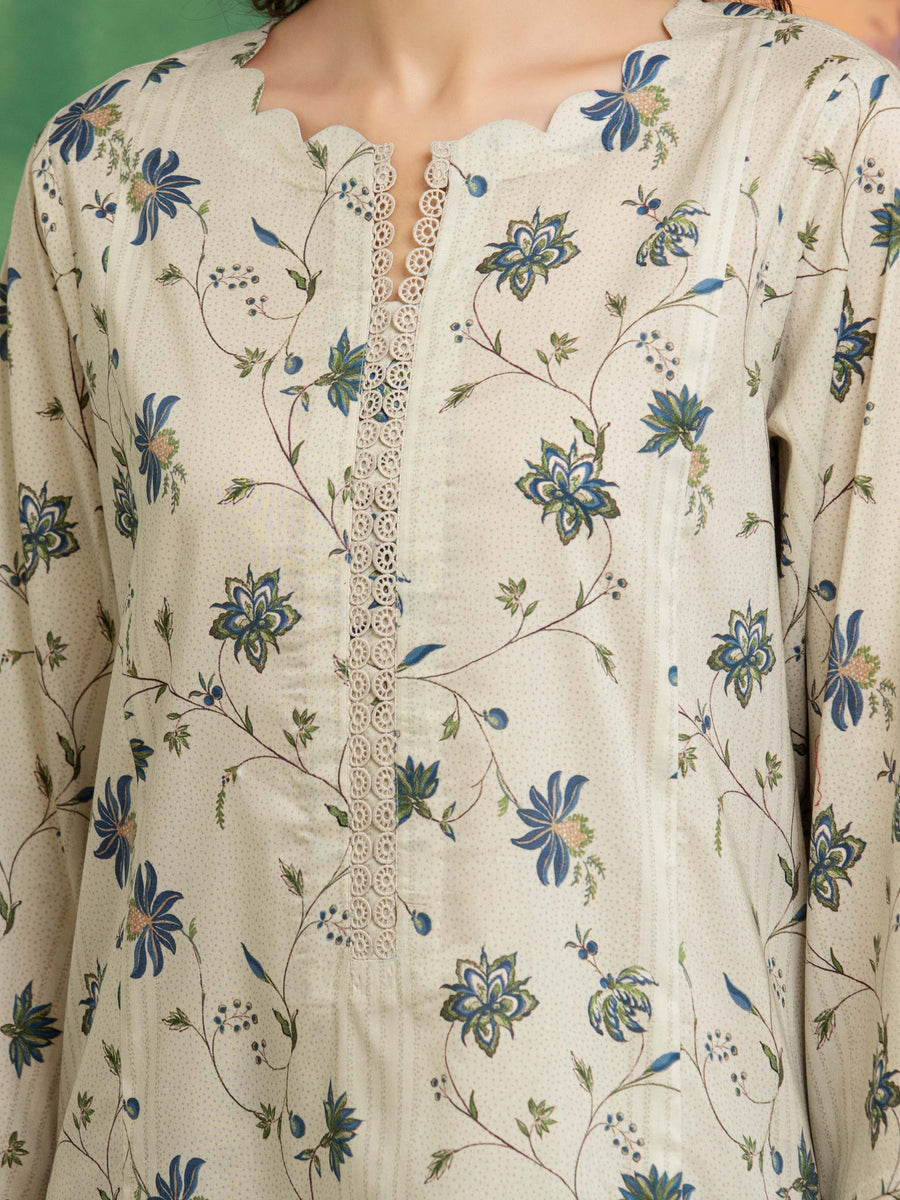edenrobe Allure Lawn Unstitched Printed 3Pc Suit EWU5A1-35671
