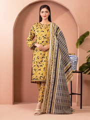 edenrobe Allure Lawn Unstitched Printed 3Pc Suit EWU5A1-35673