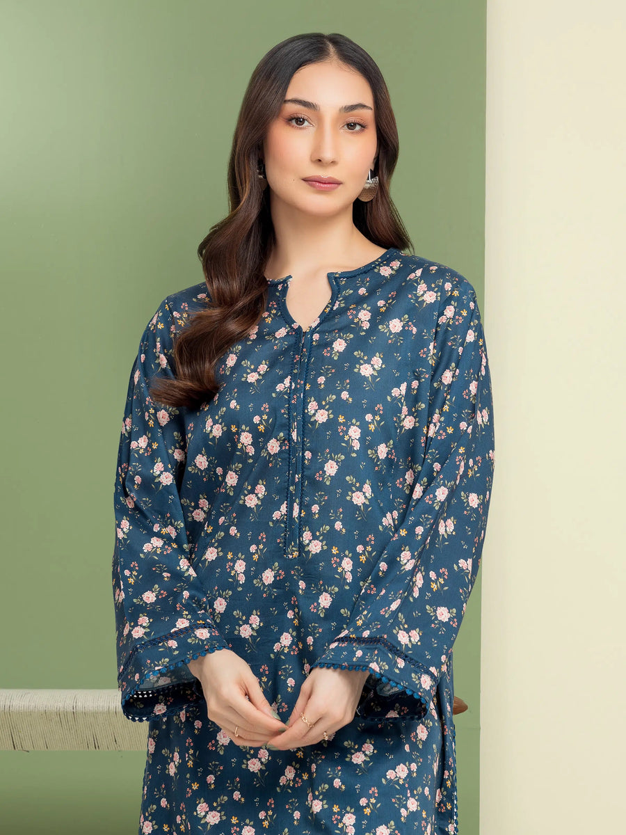 edenrobe Allure Lawn Unstitched Printed 2Pc Suit EWU5A1-35679ST
