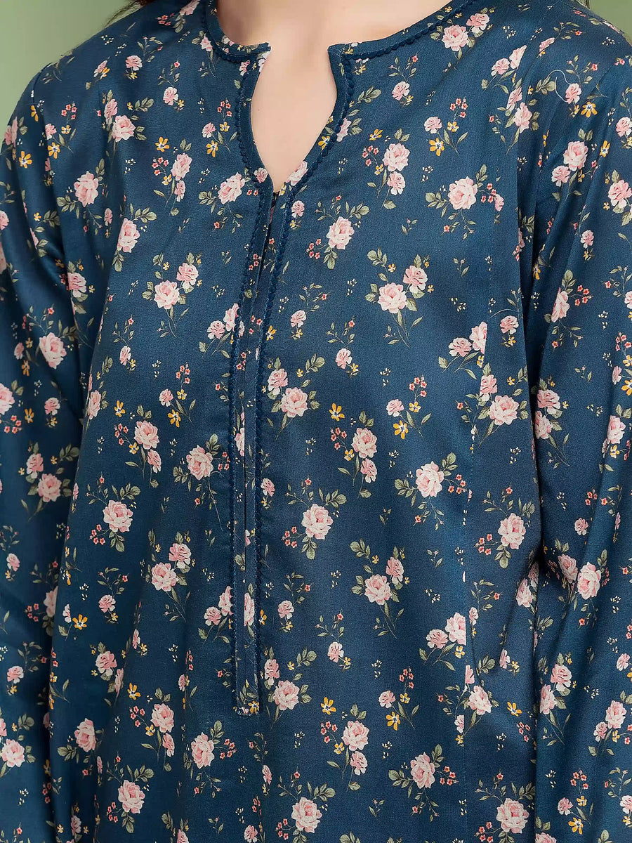 edenrobe Allure Lawn Unstitched Printed 2Pc Suit EWU5A1-35679ST