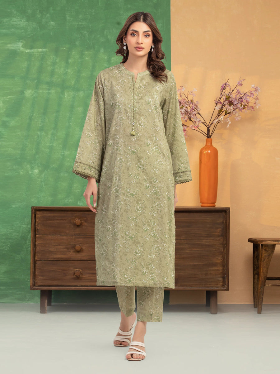 edenrobe Allure Lawn Unstitched Printed 2Pc Suit EWU5A1-35690ST