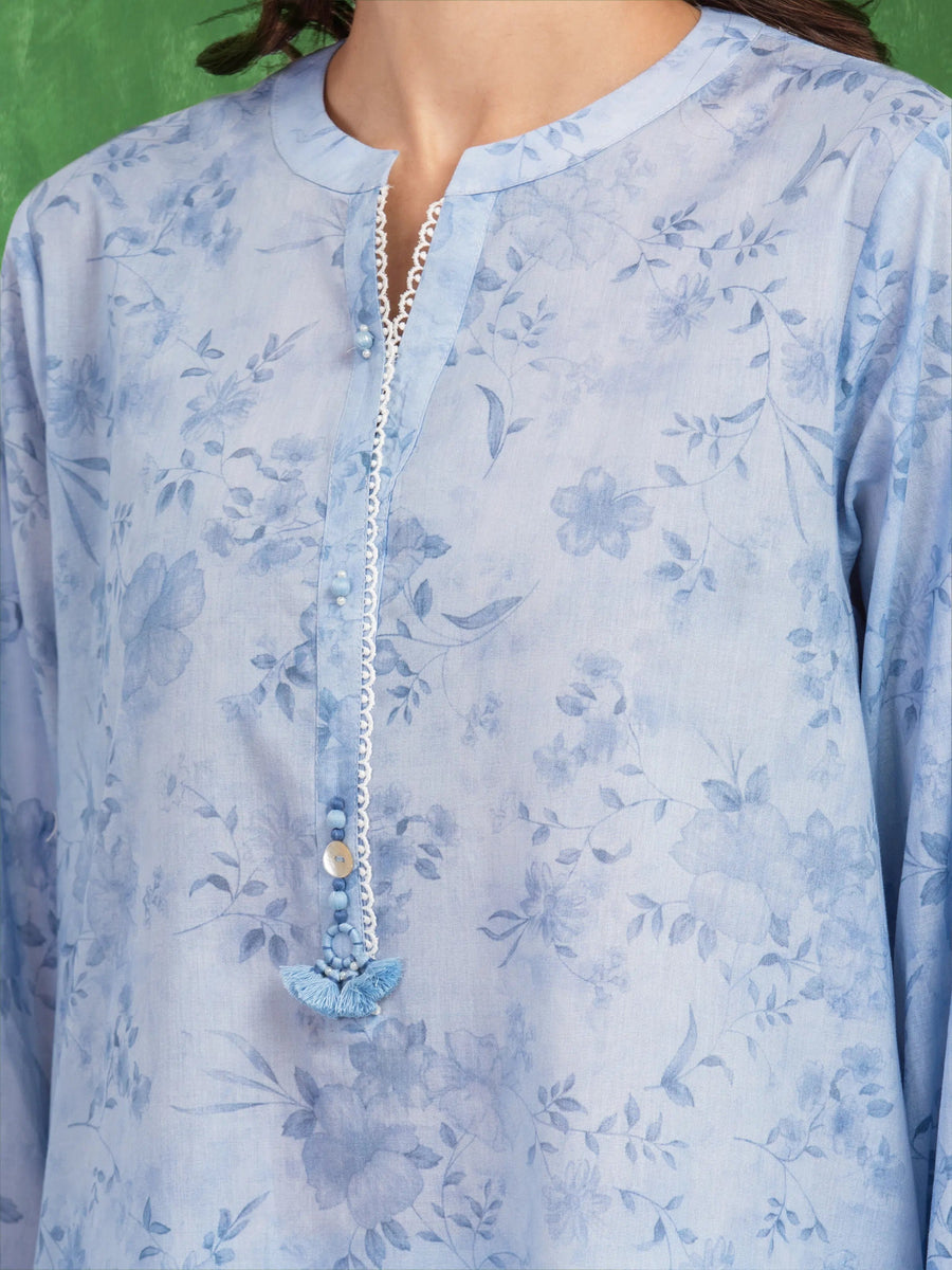 edenrobe Allure Lawn Unstitched Printed 2Pc Suit EWU5A1-35692ST