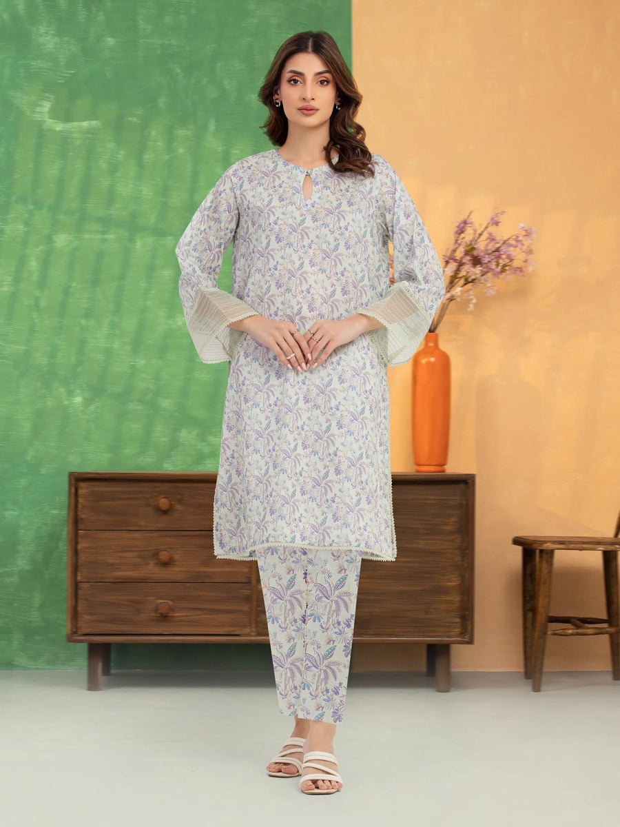 edenrobe Allure Lawn Unstitched Printed 2Pc Suit EWU5A1-35698ST