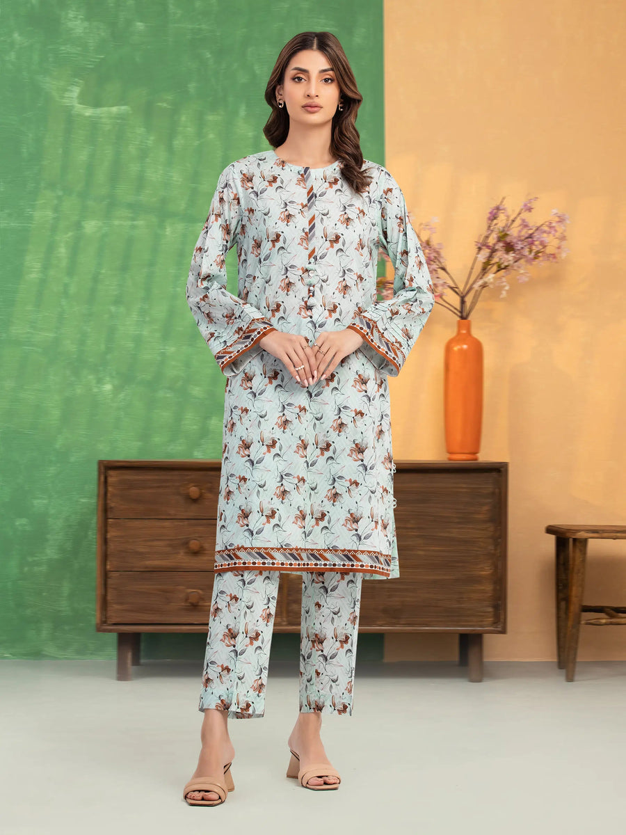 edenrobe Allure Lawn Unstitched Printed 2Pc Suit EWU5A1-35701ST