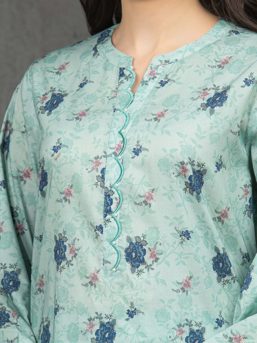 edenrobe Allure Cambric Unstitched Printed 3Pc Suit EWU5A2-35802
