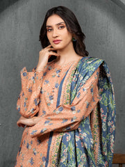 edenrobe Allure Cambric Unstitched Printed 3Pc Suit EWU5A2-35810