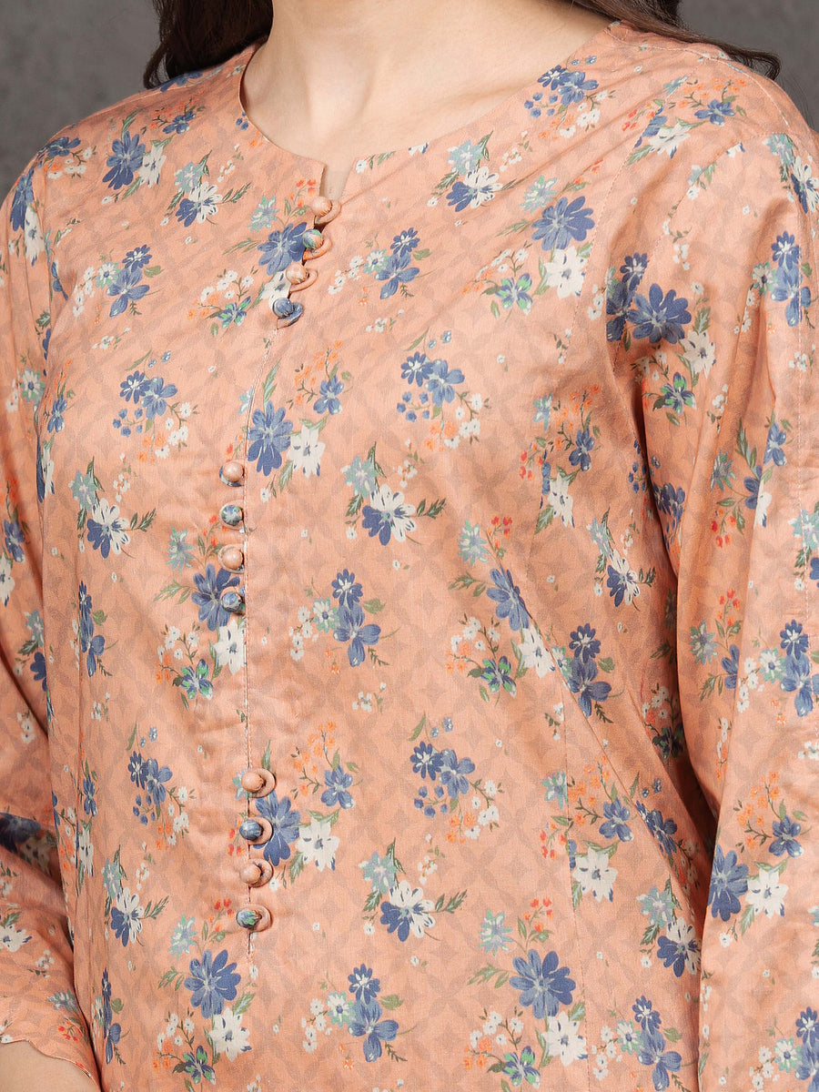 edenrobe Allure Cambric Unstitched Printed 3Pc Suit EWU5A2-35810