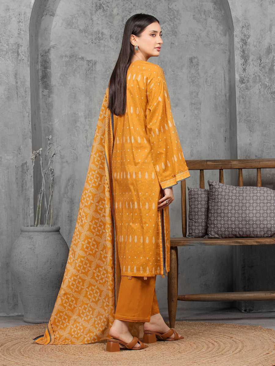 edenrobe Allure Cambric Unstitched Printed 3Pc Suit EWU5A2-35812