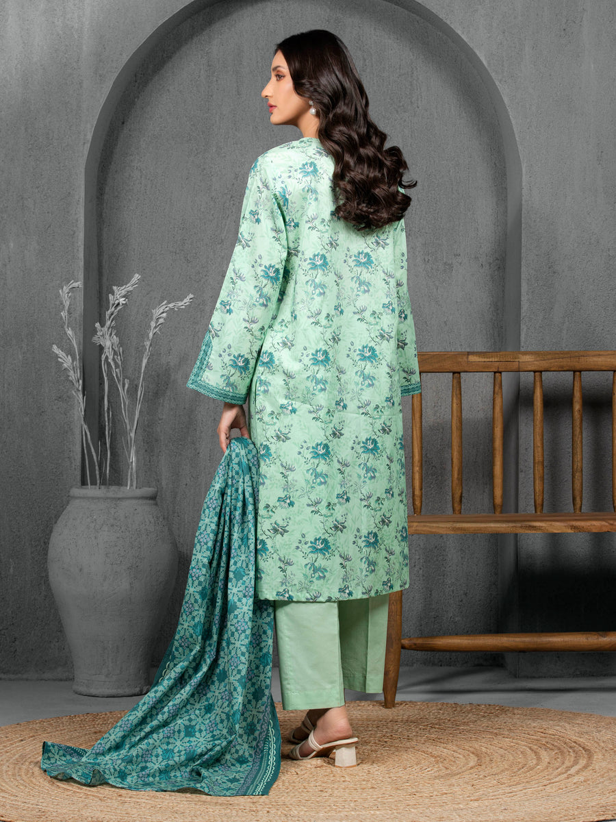 edenrobe Allure Cambric Unstitched Printed 3Pc Suit EWU5A2-35820