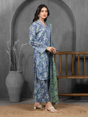 edenrobe Allure Cambric Unstitched Printed 3Pc Suit EWU5A2-35834