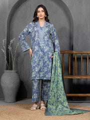 edenrobe Allure Cambric Unstitched Printed 3Pc Suit EWU5A2-35834