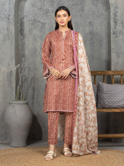 edenrobe Allure Cambric Unstitched Printed 3Pc Suit EWU5A2-35835