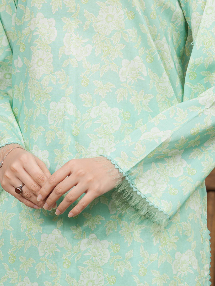 edenrobe Allure Cambric Unstitched Printed 3Pc Suit EWU5A2-35837