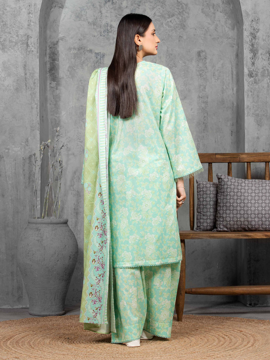 edenrobe Allure Cambric Unstitched Printed 3Pc Suit EWU5A2-35837