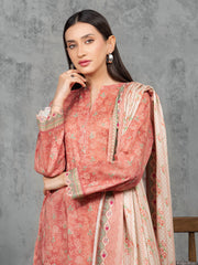 edenrobe Allure Cambric Unstitched Printed 3Pc Suit EWU5A2-35842