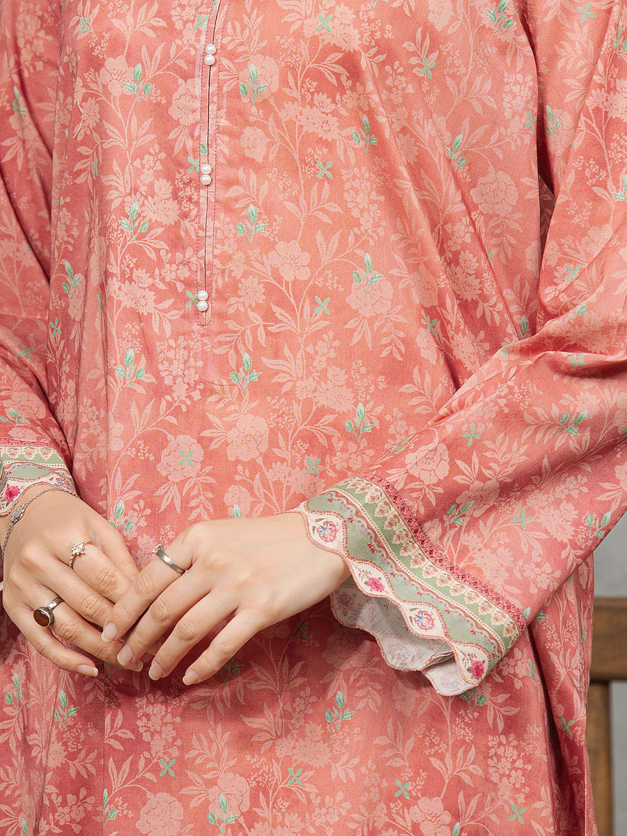 edenrobe Allure Cambric Unstitched Printed 3Pc Suit EWU5A2-35842