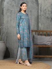 edenrobe Allure Cambric Unstitched Printed 3Pc Suit EWU5A2-35844