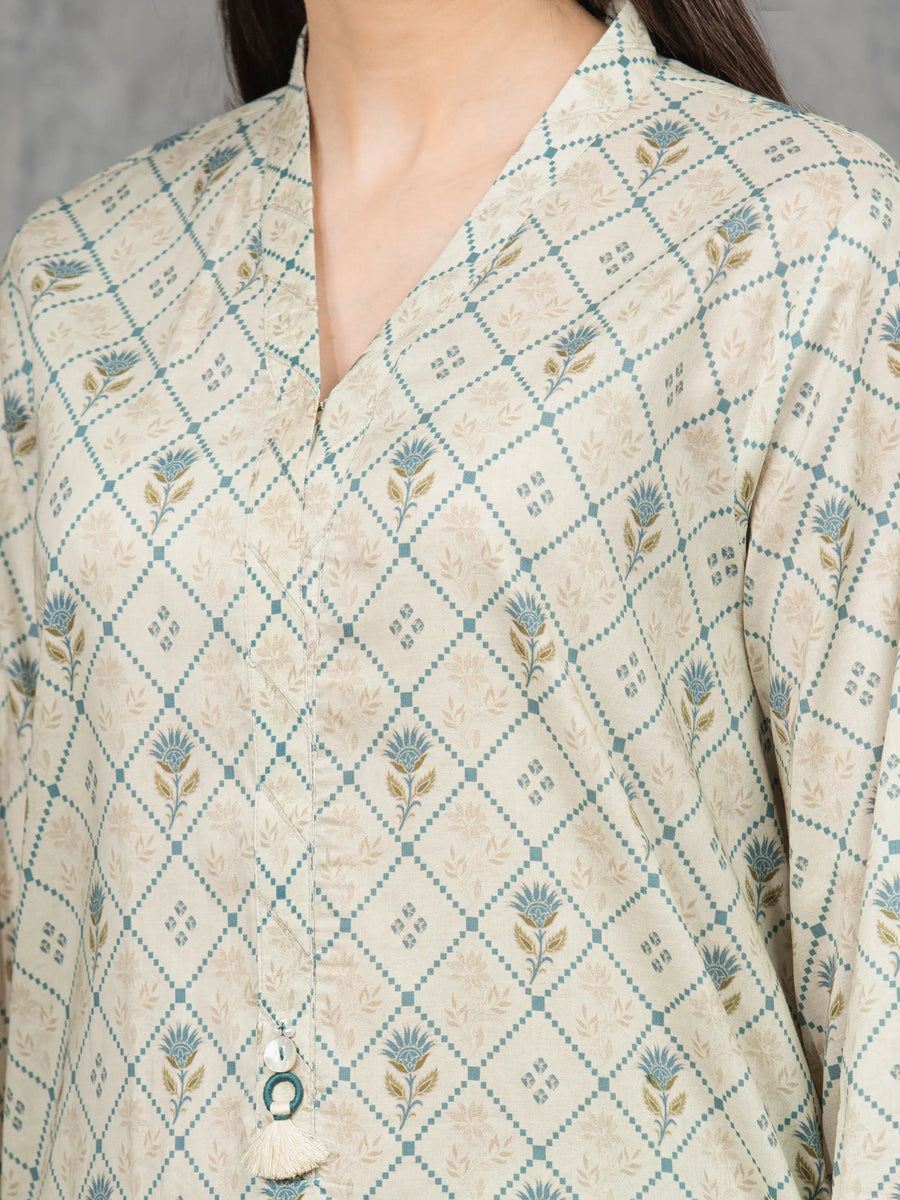 edenrobe Allure Cambric Unstitched Printed 3Pc Suit EWU5A2-35846