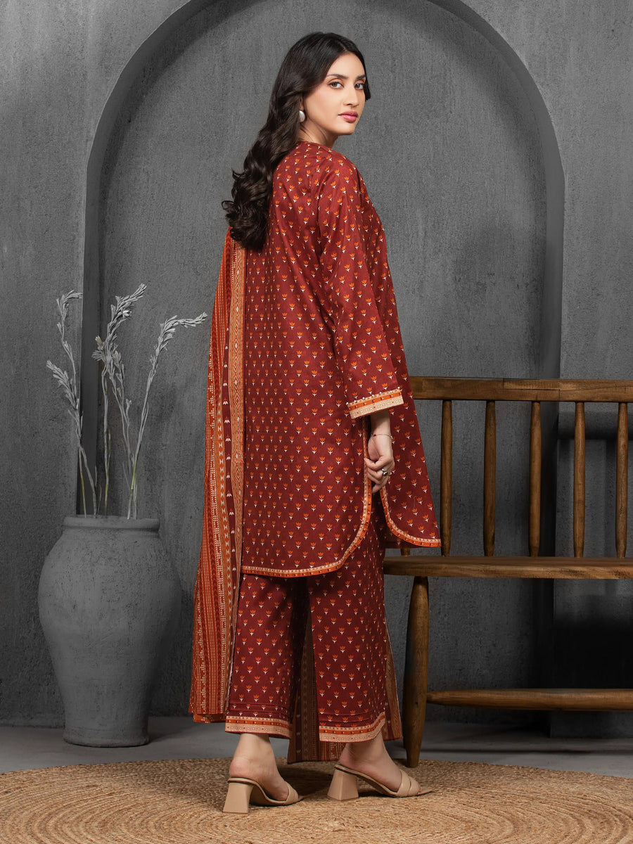 edenrobe Allure Cambric Unstitched Printed 3Pc Suit EWU5A2-35847