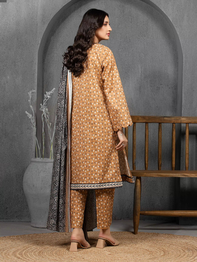 edenrobe Allure Cambric Unstitched Printed 3Pc Suit EWU5A2-35848