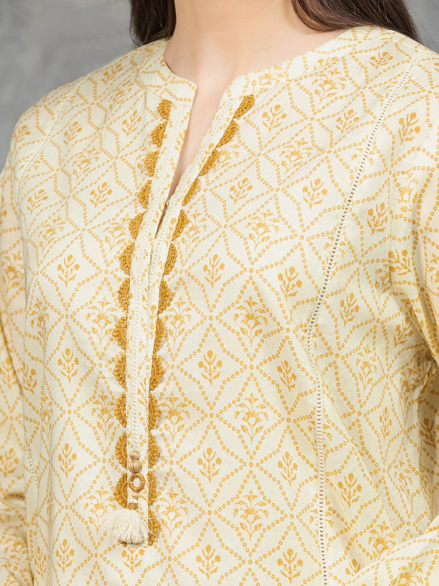 edenrobe Allure Cambric Unstitched Printed 3Pc Suit EWU5A2-35852