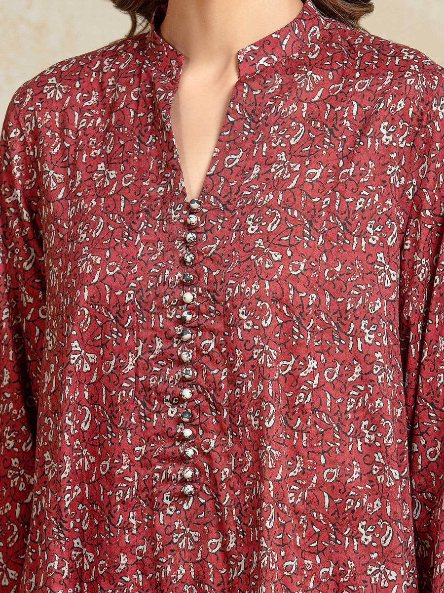 edenrobe Allure Unstitched Printed Khaddar 3Pc Suit EWU5A3-35901